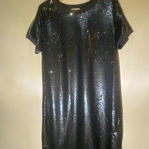 Navy Sequin Dress (L) Moulinette Soeurs